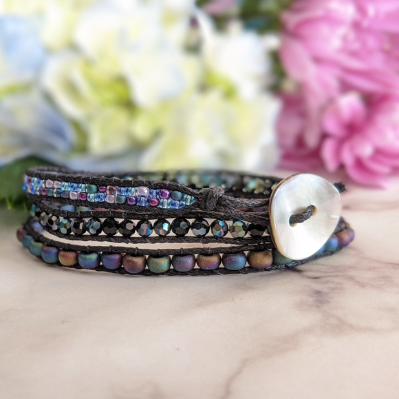 Hand Crafted Jewelry - Refugio Beach Boho Wrap Bracelet Handmade